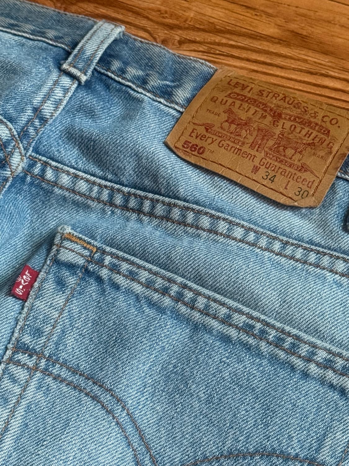 90s CANADA 리바이스 560 패치워크 34/30 상품이미지6