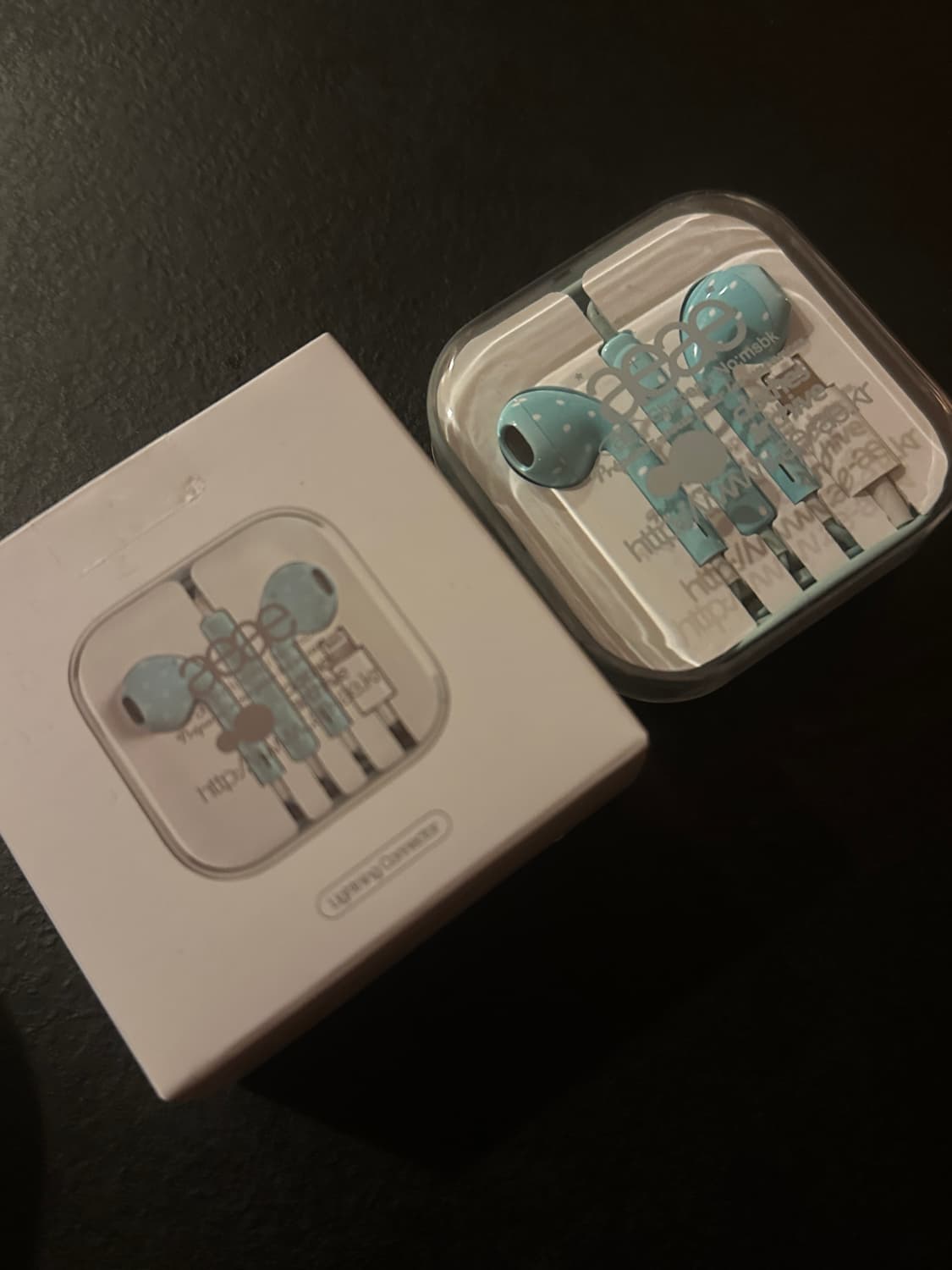 aeae 이어폰 8핀 스카이블루 상품이미지1