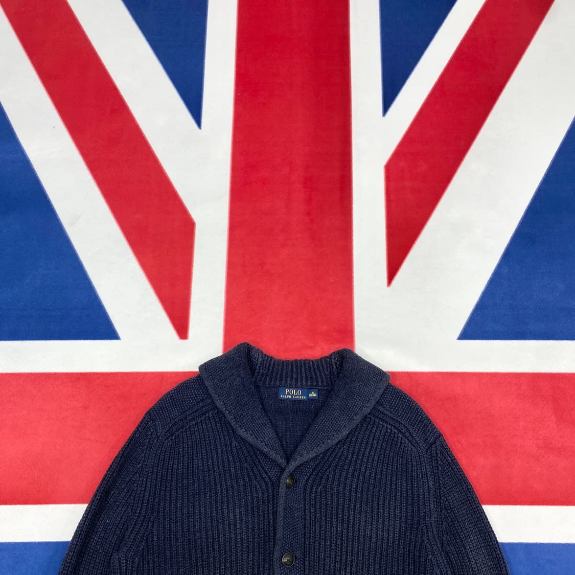 폴로 숄카라 가디건 M  상품이미지2