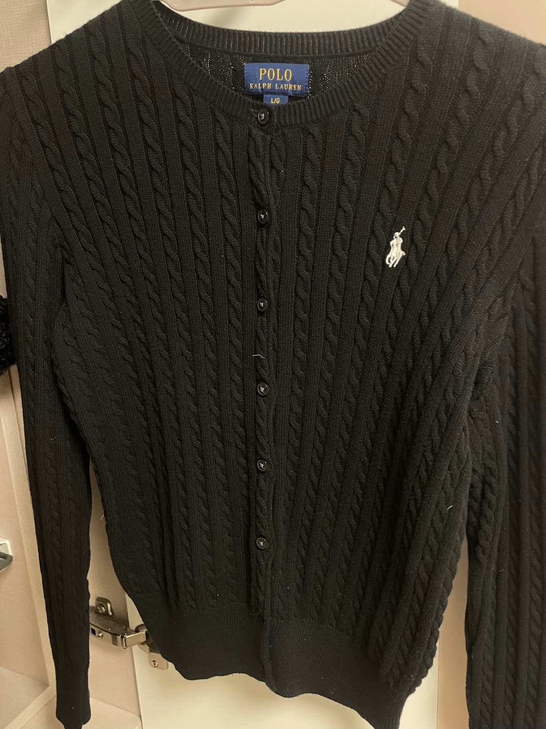 폴로 걸즈 꽈배기 니트 상품이미지1