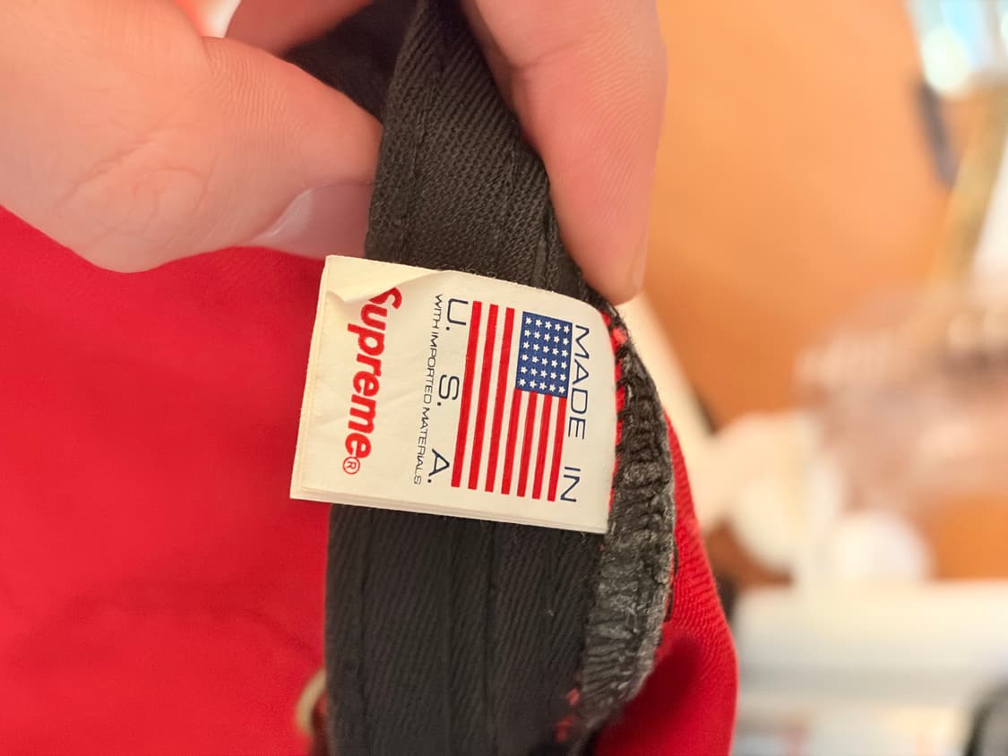 슈프림 모자 레드 상품이미지3