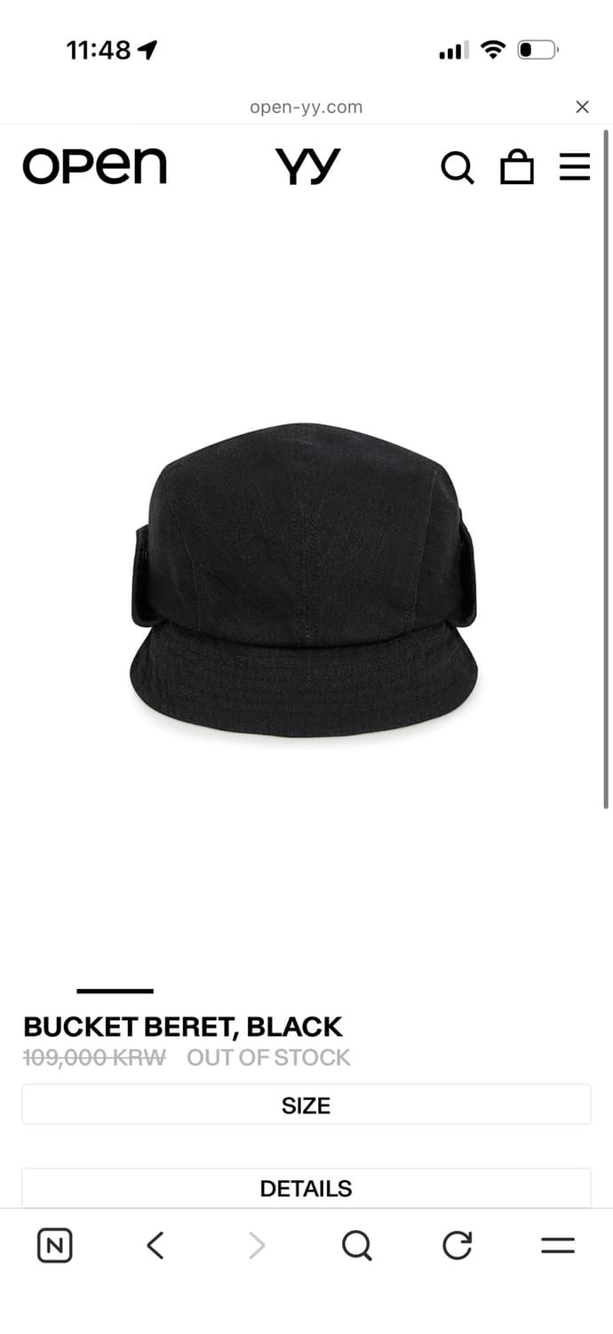 Open yy BUCKET BERET, BLACK 상품이미지2