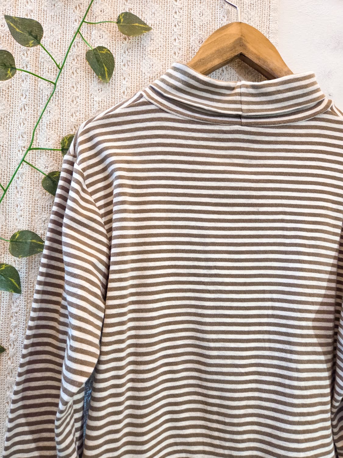 스트라이프 목폴라 슬리브 상품이미지5