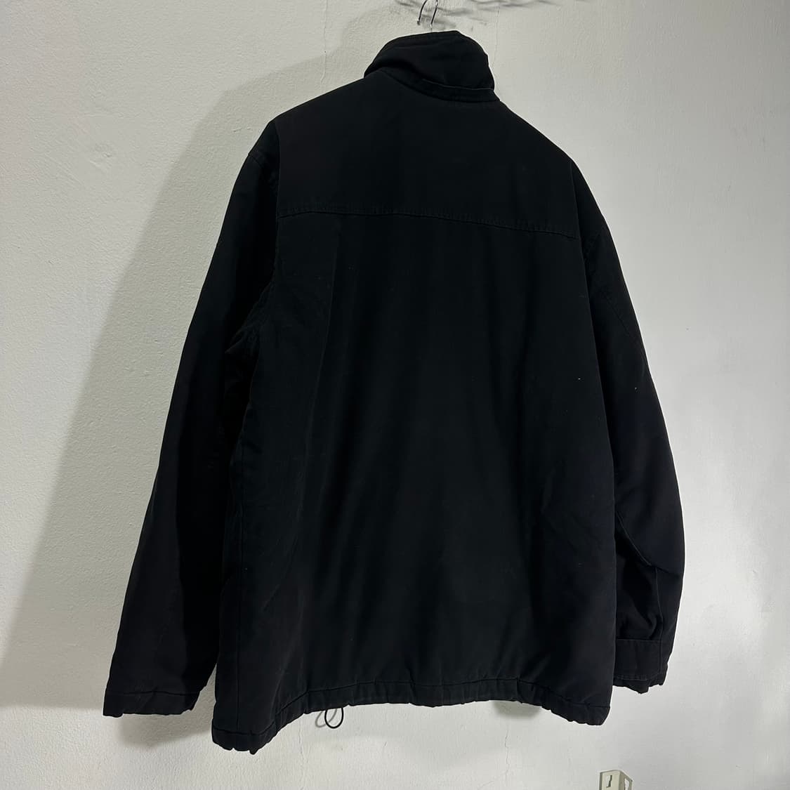 L-XL 폴로진스 블랙 오버핏 밑단스트링 암로고 야상점퍼 상품이미지7