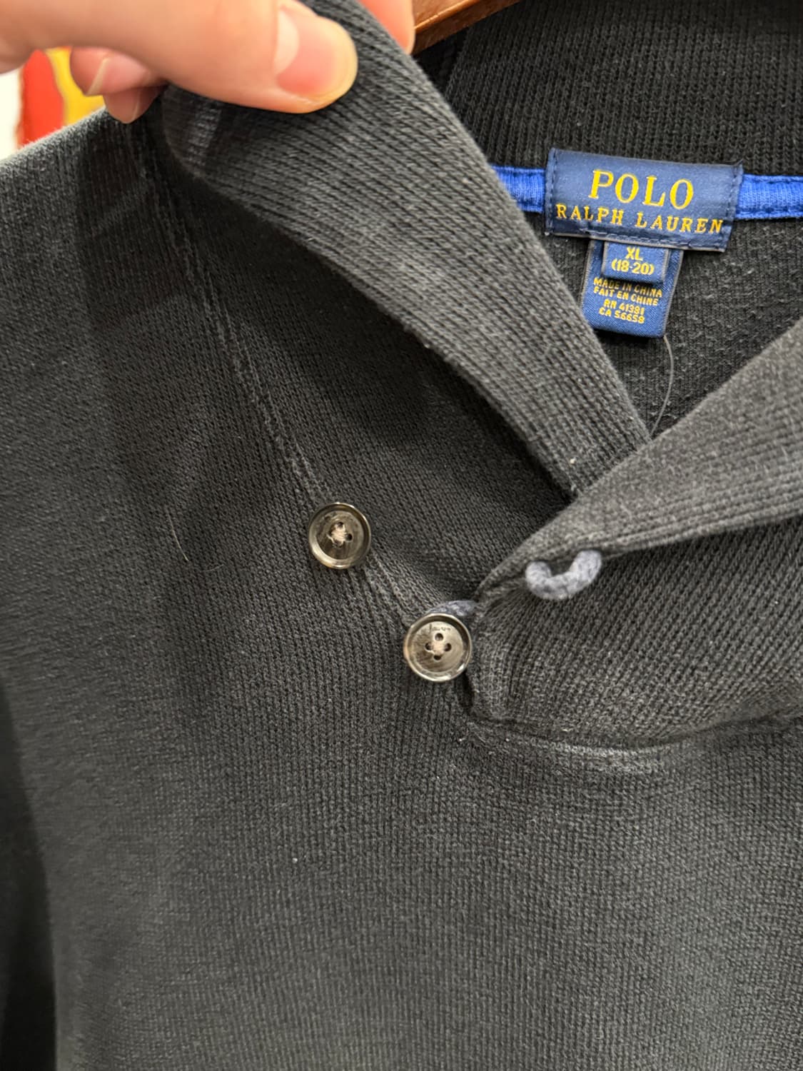 Polo ralph lauren 폴로 랄프로렌 숄카라 니트 (black) 상품이미지5