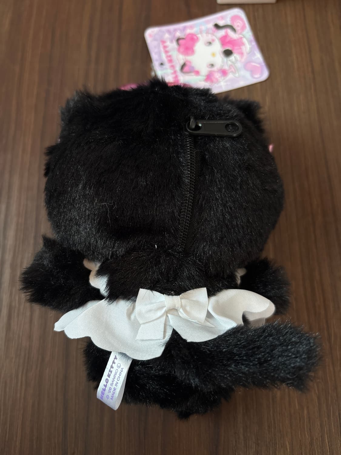 메이드 키티 하트카라비너 인형 키링(블랙 상품이미지2