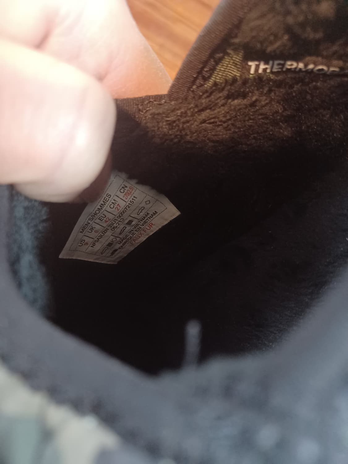 노스페이스 카모 뮬 패딩 신발 270 상품이미지5