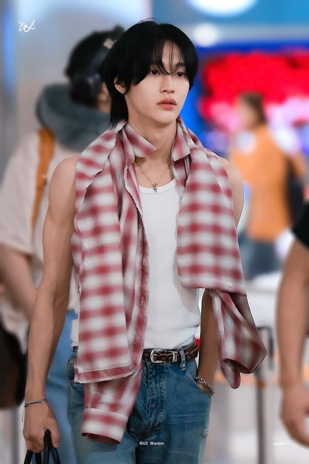 인더스트 체크 셔츠 사쿠야 원빈 손민수 상품이미지3