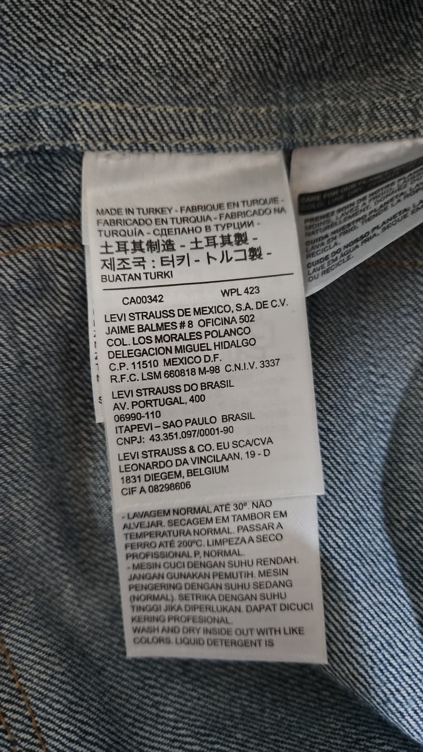 리바이스 LVC 1880s 트리플 플리츠 블라우스 자켓 리버 린스 S 상품이미지8