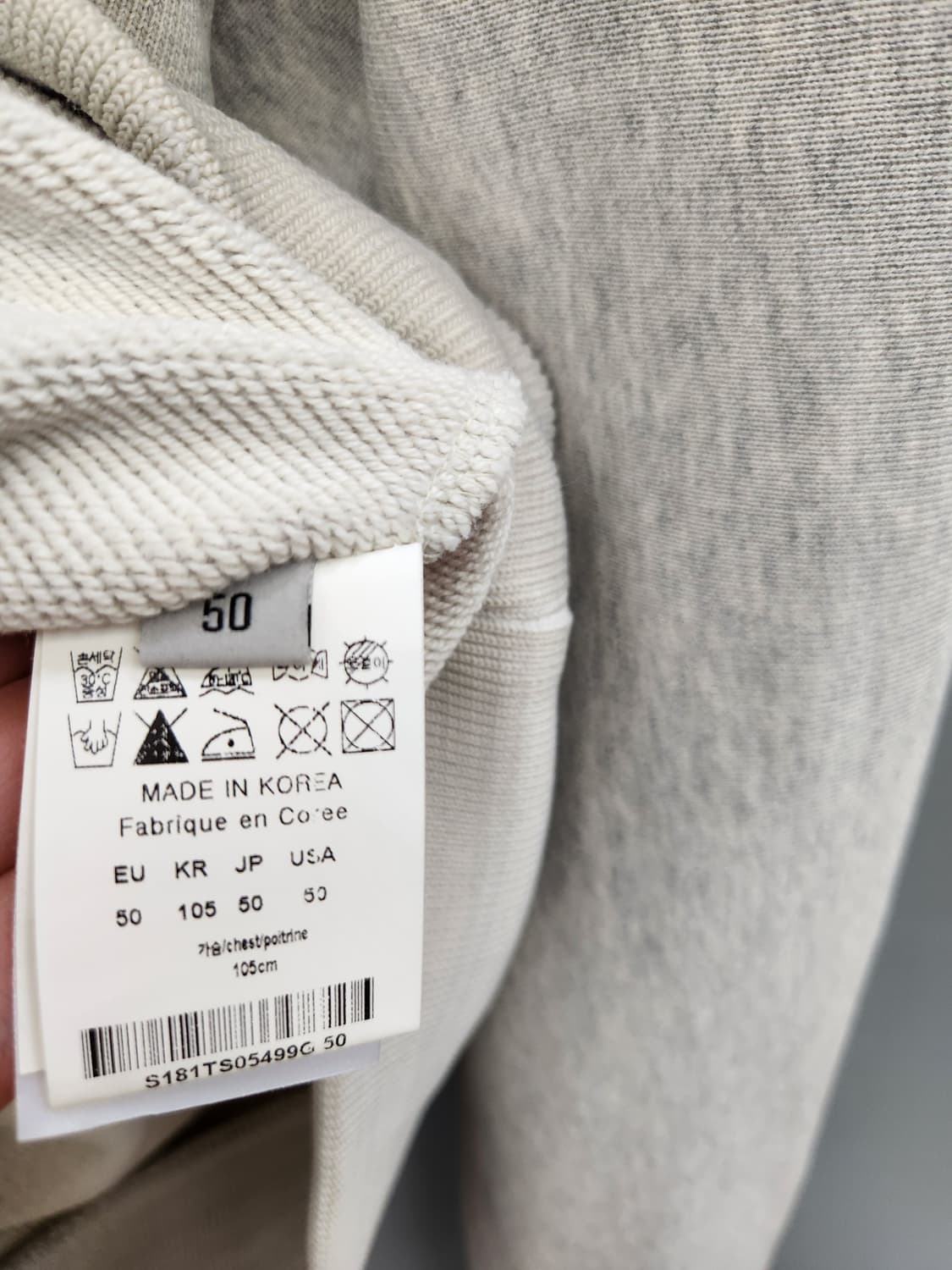 솔리드옴므 백프린트 오버핏 후드 상품이미지8