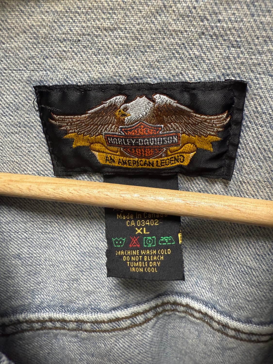 할리데이비슨 데님 베스트 상품이미지3