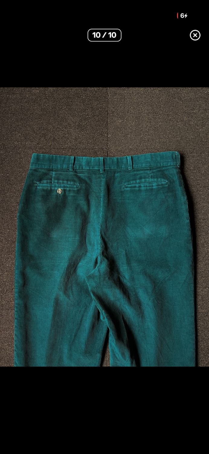 Reed st. James 파인그린 코듀로이 와이드 트라우저 상품이미지10