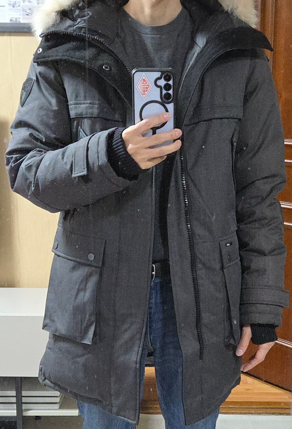 (착샷) 노비스 nobis 야테시 패딩 다운 코트 상품이미지8