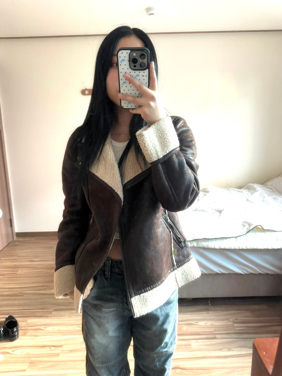 브라운 무스탕 상품이미지3