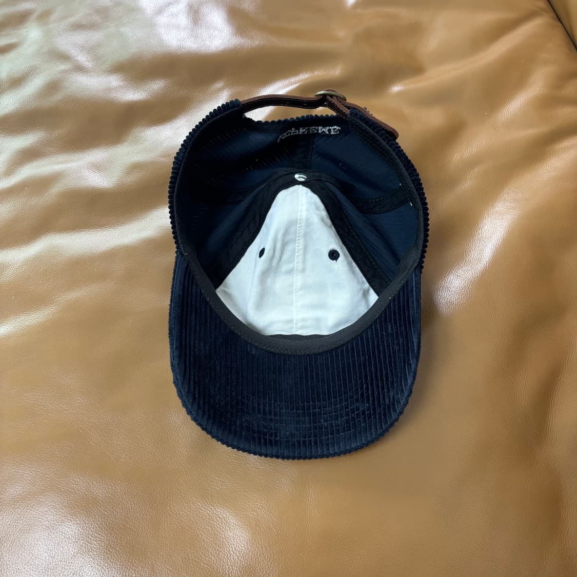 Supreme 슈프림 코듀로이 네이비 S로고 6패널 볼캡 모자 Navy 상품이미지6