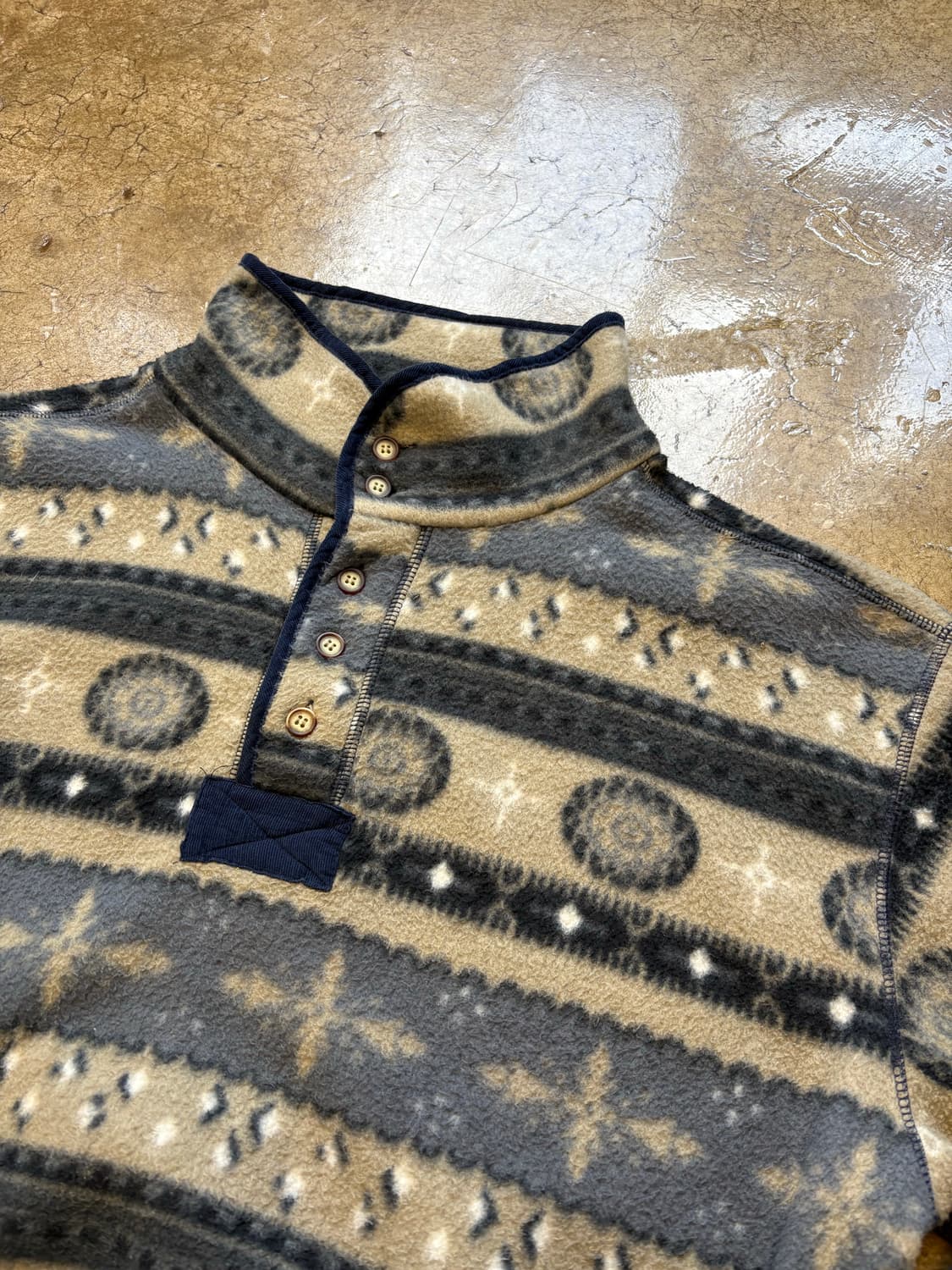 North River 빈티지 패턴 플리스 풀오버 상품이미지2