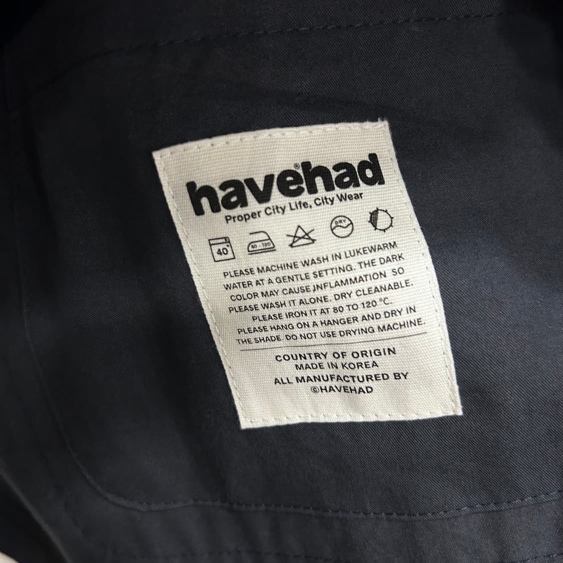 해브 해드 스몰로고 시티 클럽 워크자켓 상품이미지4