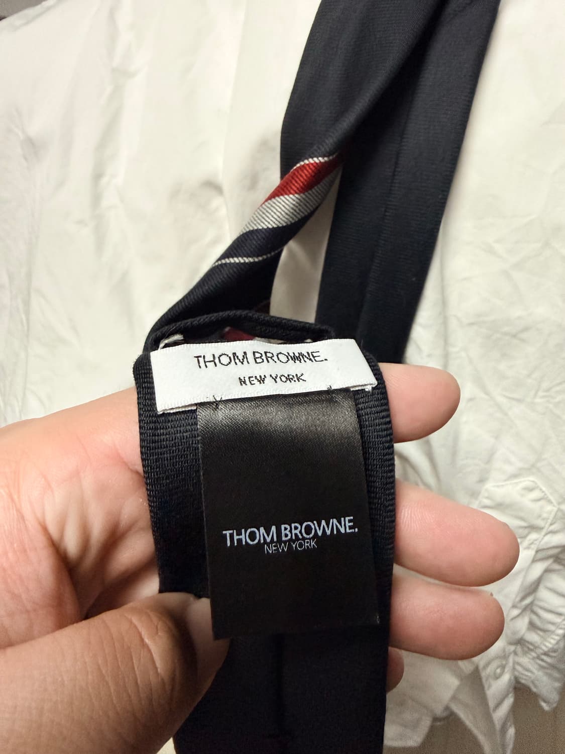 톰브라운 삼선 넥타이 네이비 상품이미지2