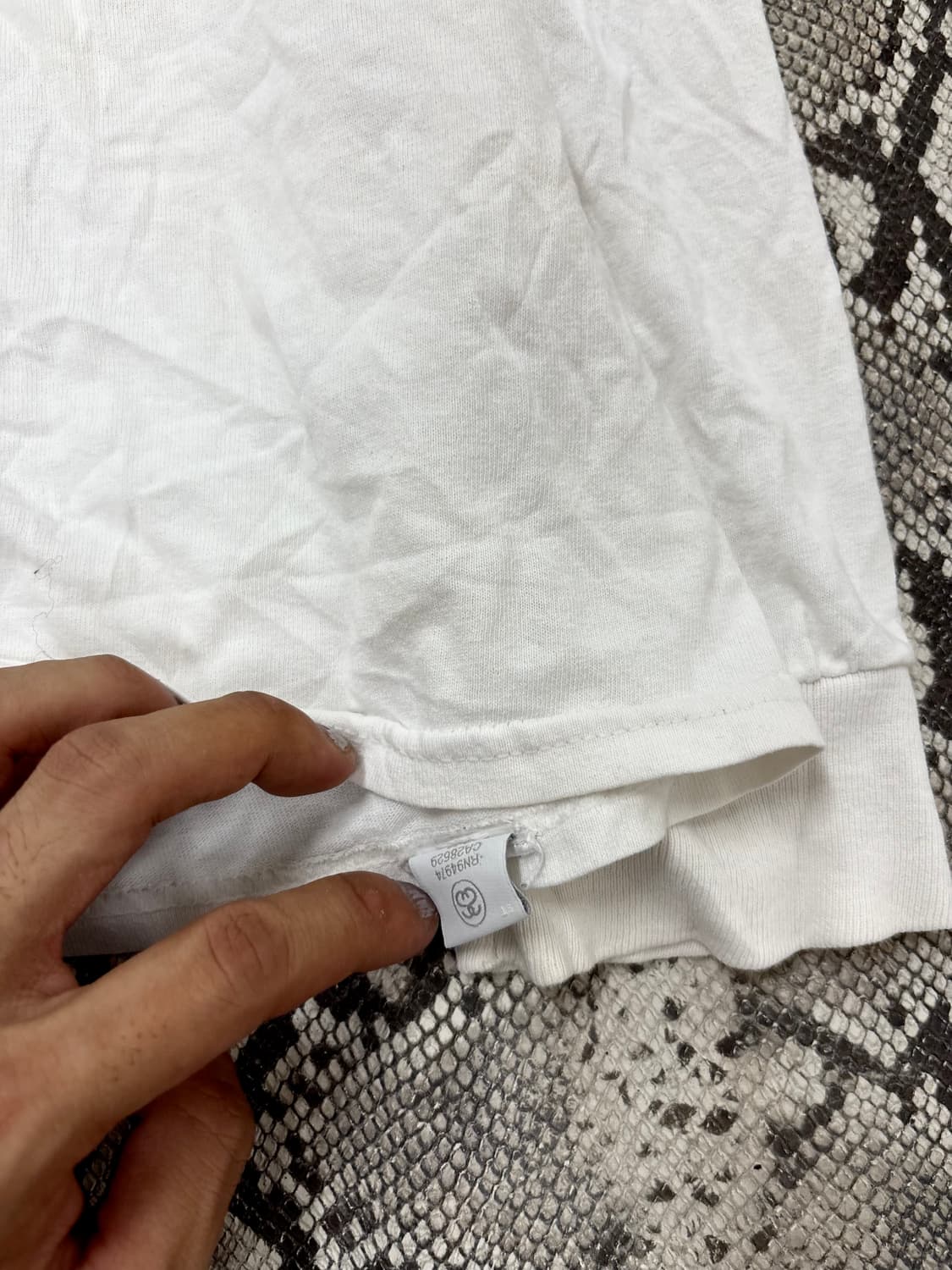 “Stussy” Logo Print White Sleeve 상품이미지6