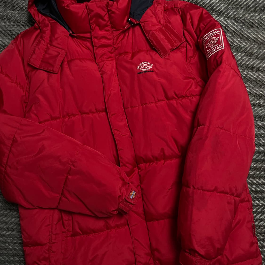 디키즈 USA 오리지날 퀼팅 경량 패딩 레드 o 5264 상품이미지4