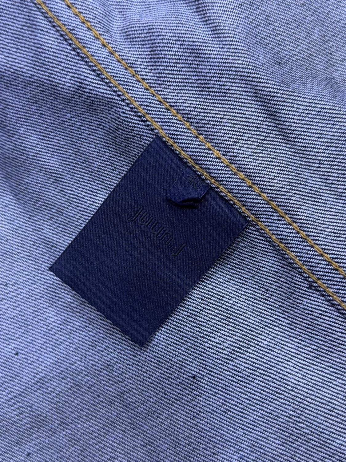 준지 청 데님자켓 셔츠 셔켓 딥인디고 48 상품이미지9