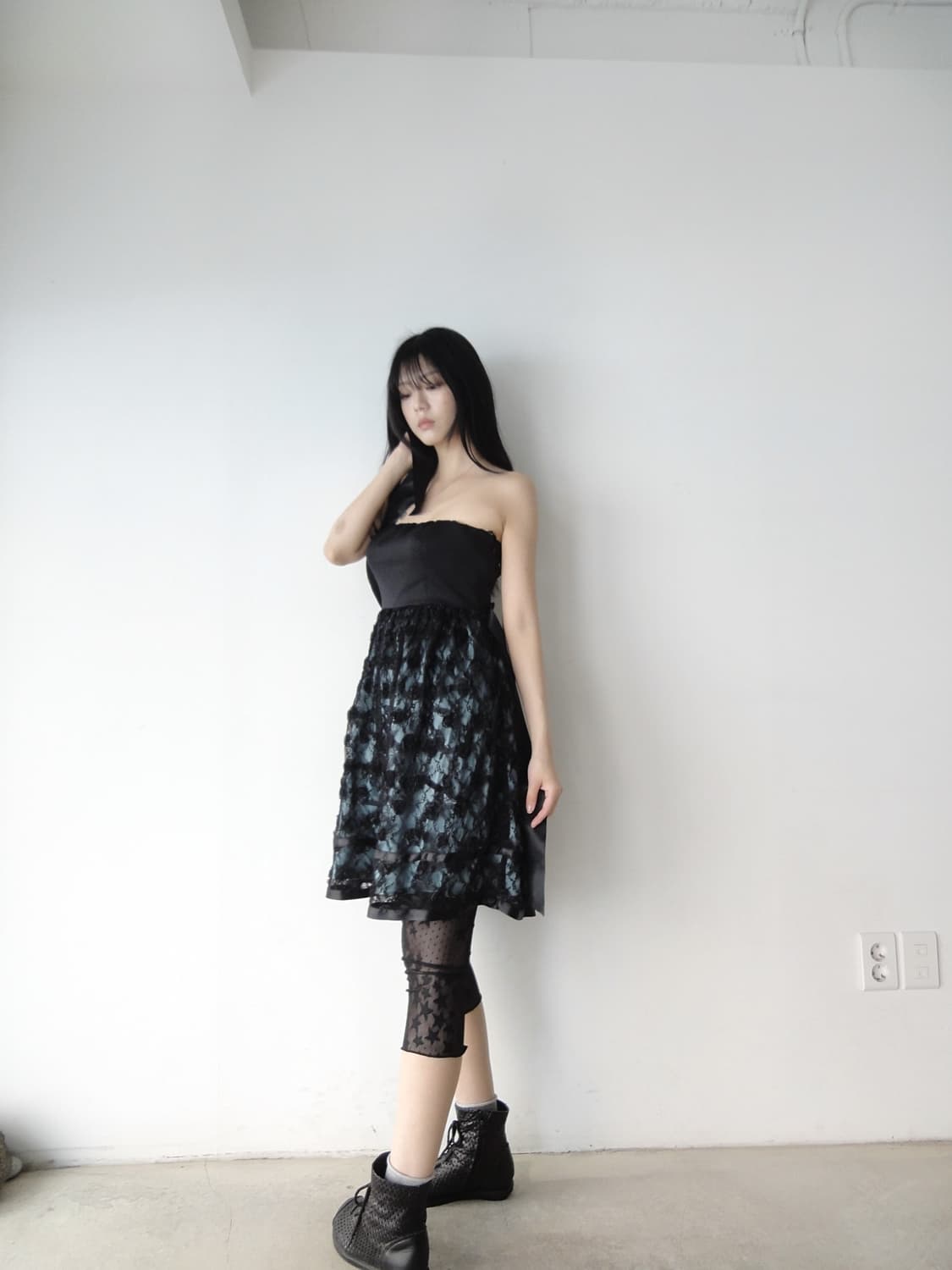 Rose garden ops & top / black 상품이미지5