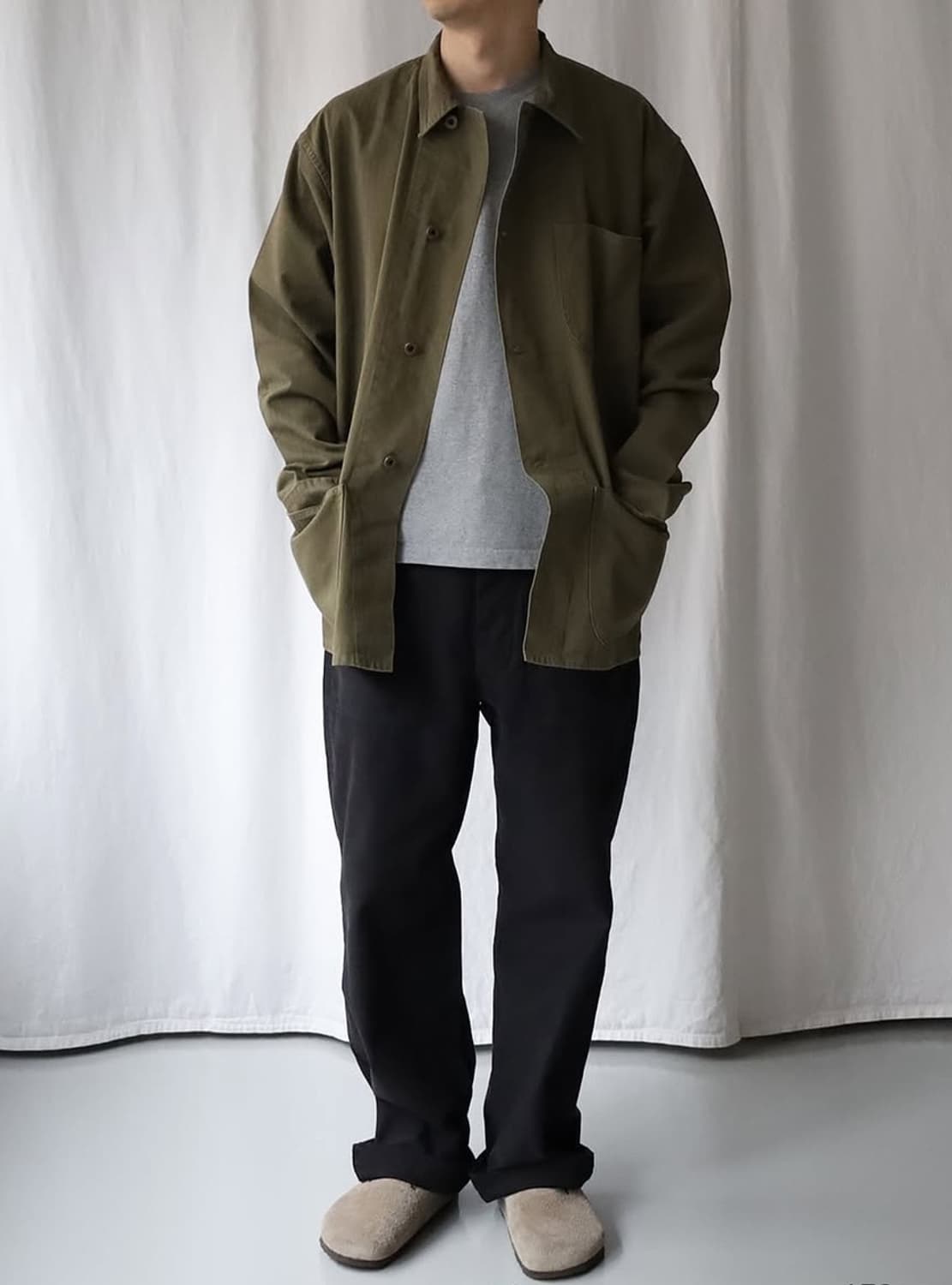 Ciota 40s USMC P-47 HBT 자켓 스톤워시 다크올리브 상품이미지9