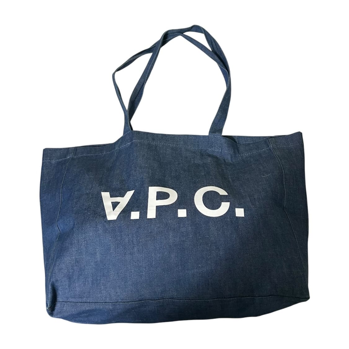 [A.P.C.] 아페쎄 로고 프린팅 데님 토트백 상품이미지1