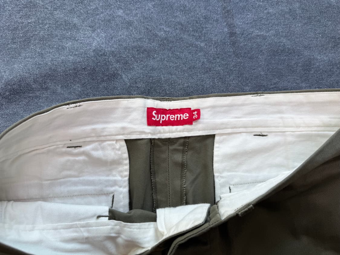 (34) 슈프림 올리브 치노 팬츠 상품이미지2