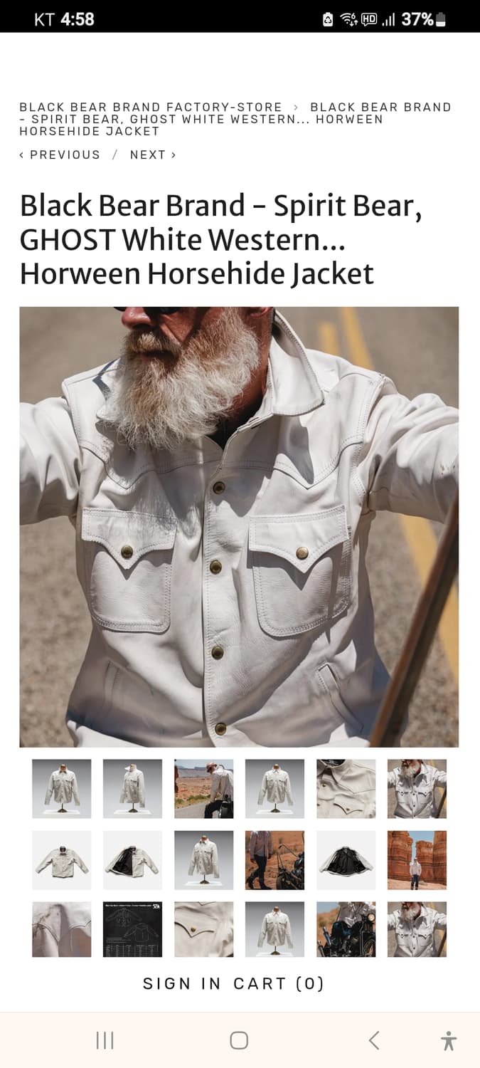 일본빈티지 말가죽웨스턴셔츠 상품이미지10