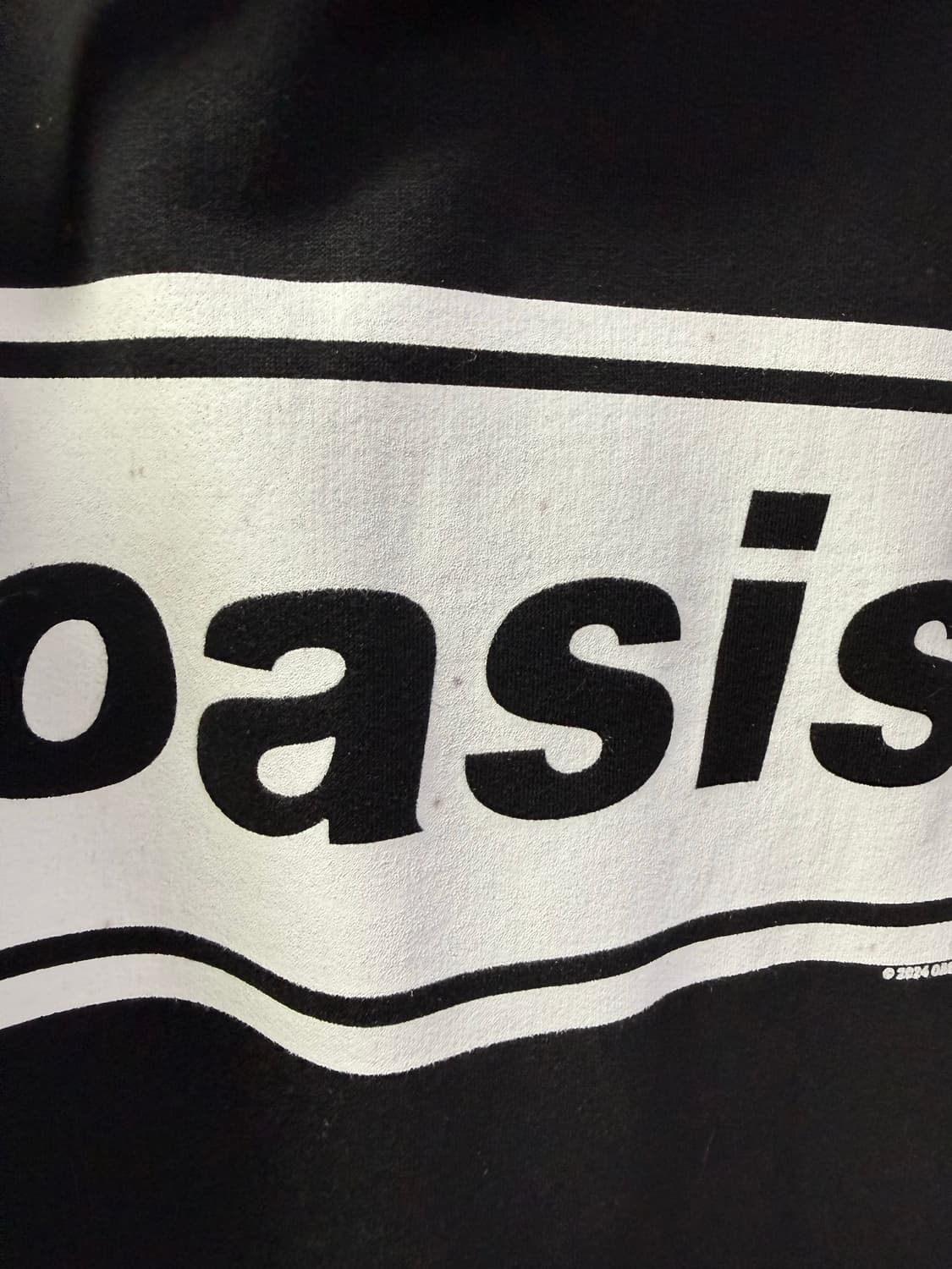 오아시스 공식 머천다이즈 로고 기모 후드 XL 상품이미지4