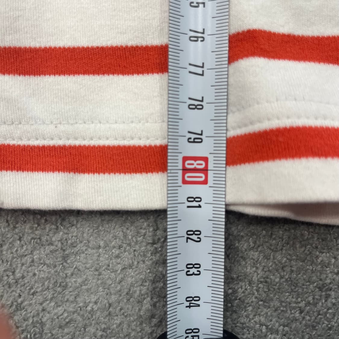 36 라코스테 단가라 원피스 오렌지/화이트 상품이미지8