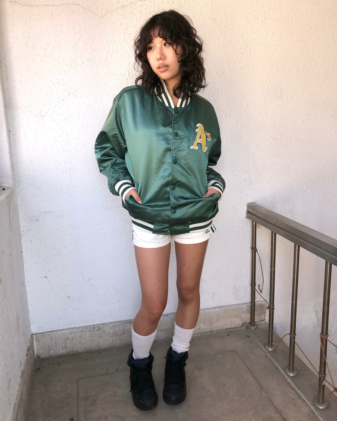 MLB 오클랜드 애슬레틱스 바시티 자켓 상품이미지2