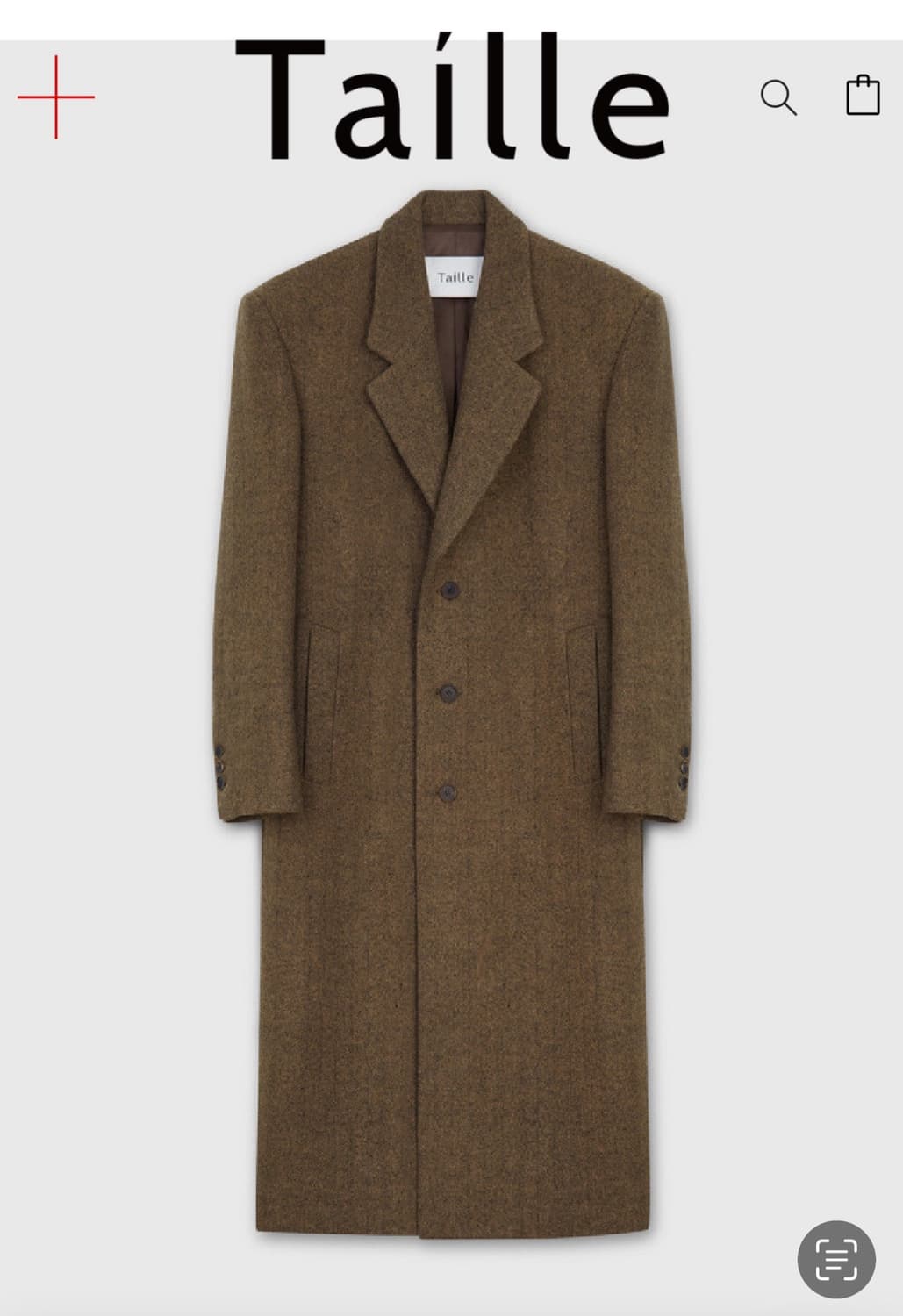 24fw 타일레 싱글코트 오커브라운 2사이즈 상품이미지1