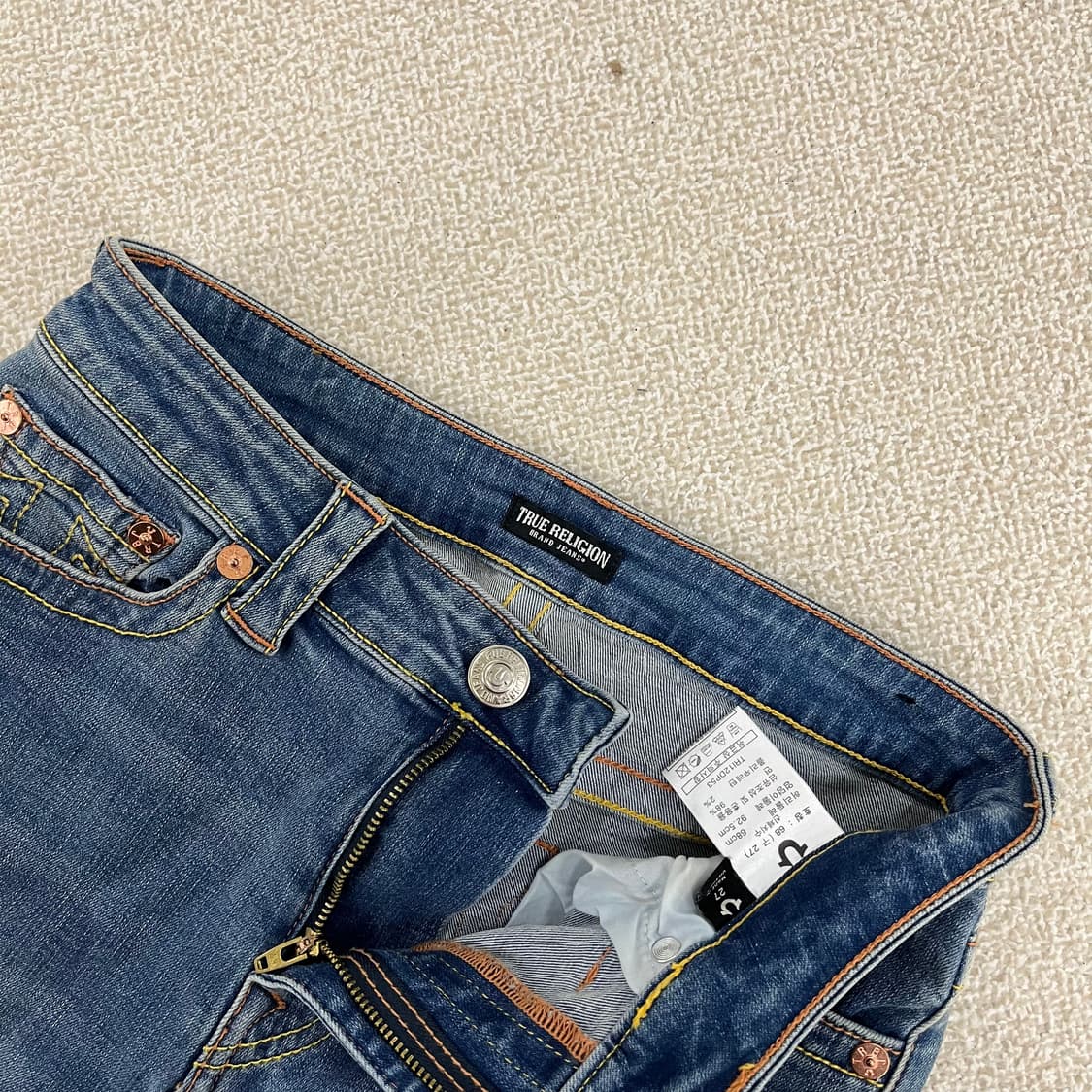 [68] 트루릴리전 여성 세미 부츠컷 데님 청바지 0105M1 상품이미지2