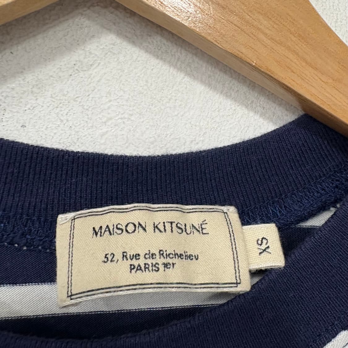 메종키츠네 스트라이프 긴팔티 상품이미지3