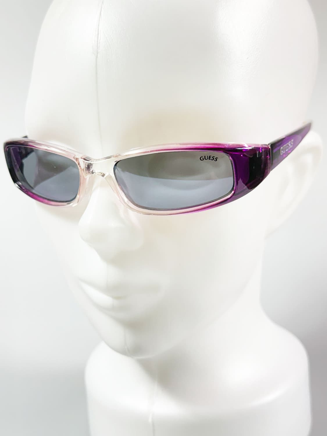 GUESS 게스 퍼플 페이드 그라디언트 스퀘어 빈티지 선글라스 상품이미지8