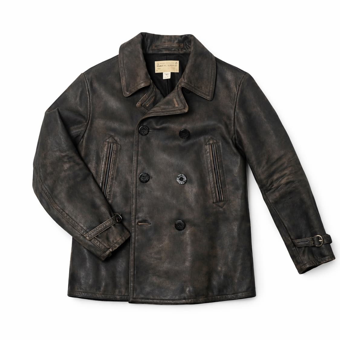RRL 더블알엘 버팔로 레더 피코트  상품이미지1