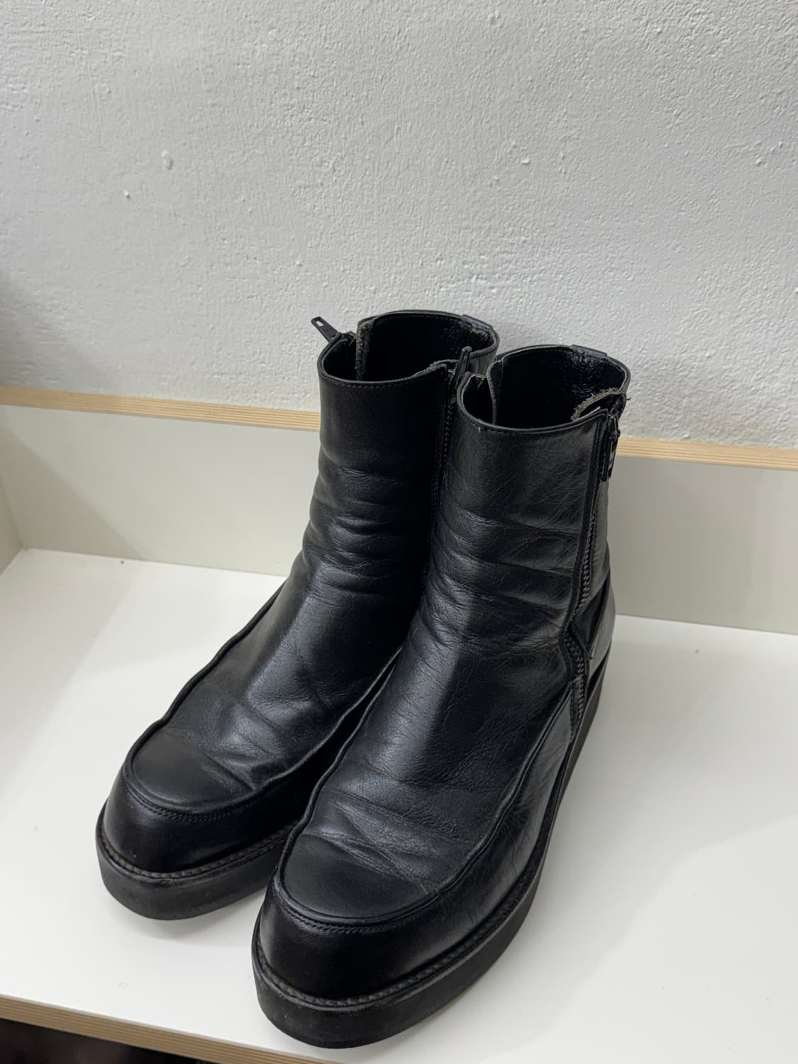 요지야마모토 스무스레더 플랫폼 집업 부츠 (230) 상품이미지1