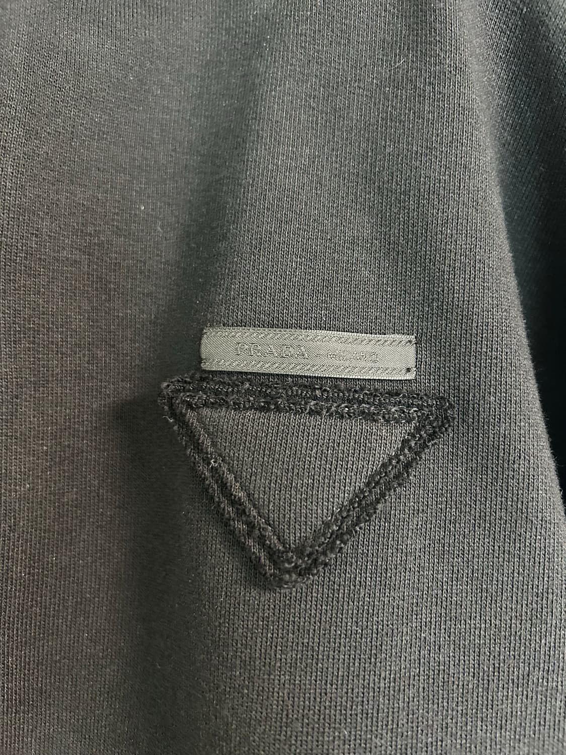 프라다 삼각로고 블랙 후드 자켓 138590 R212 11LN (M) 상품이미지5