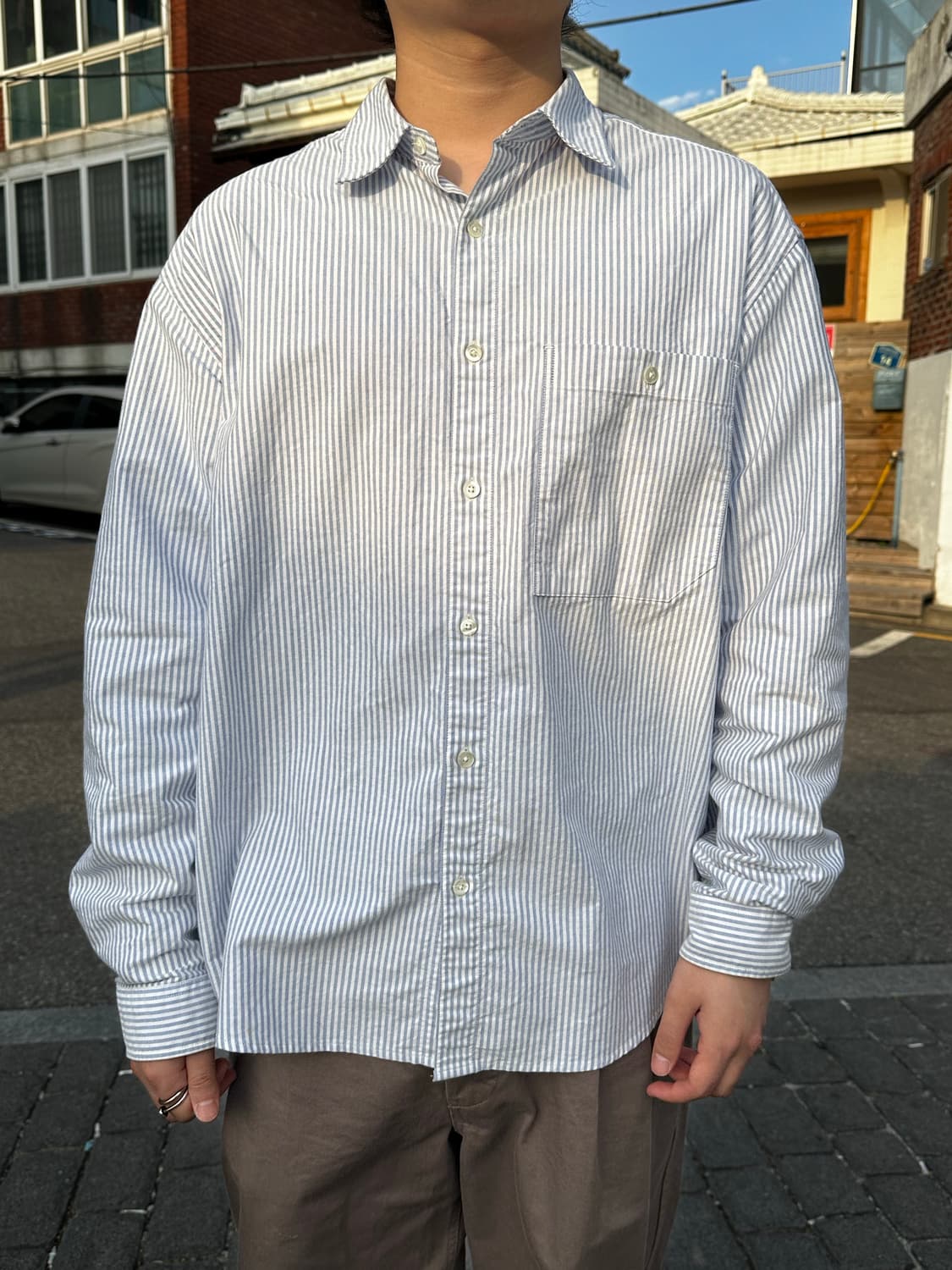 홀리선 Jane Oxford Stripe Shirt 상품이미지2