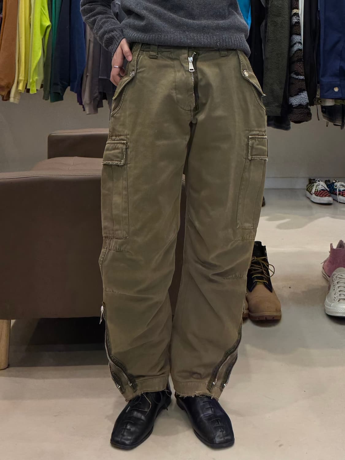 00s 돌체앤가바나 지퍼 카고 조거 팬츠 상품이미지5