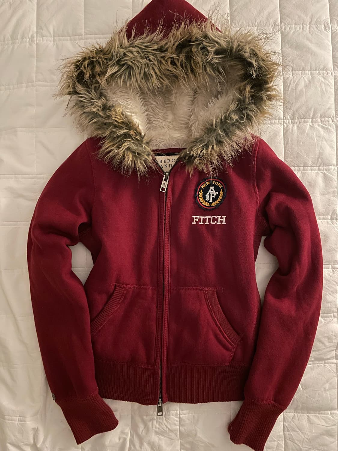 아베크롬비 울프죠 와인 후드집업 상품이미지1