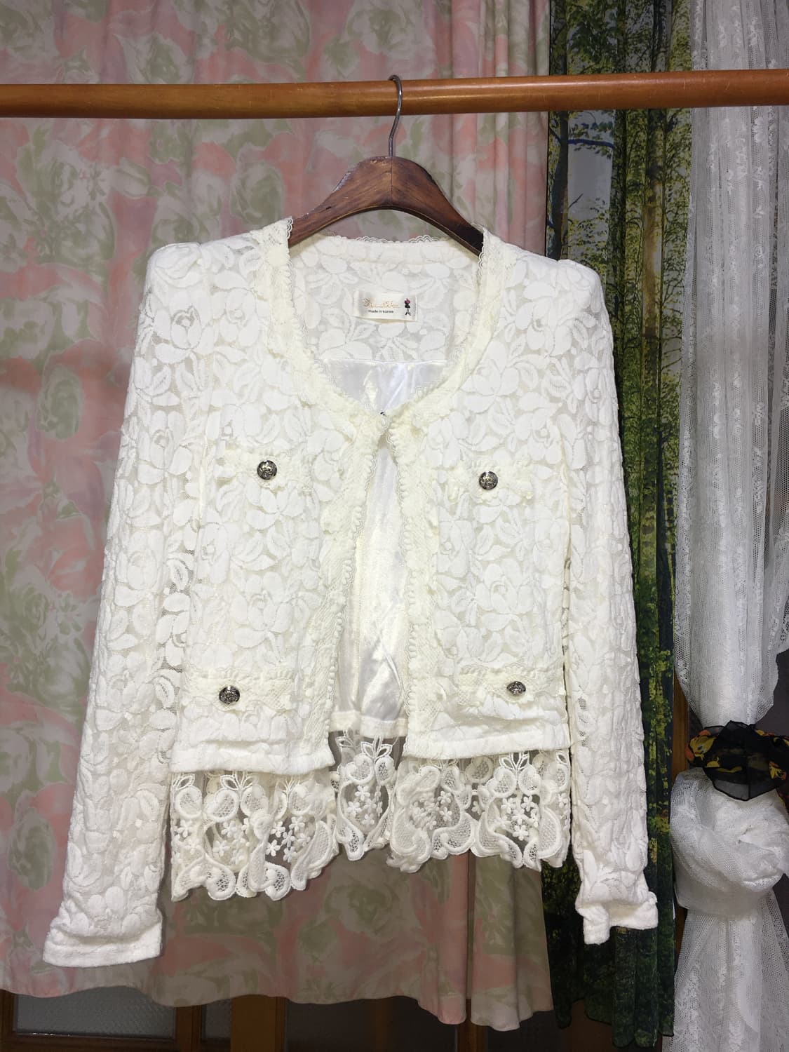 레이스 트위드풍 자켓 상품이미지6