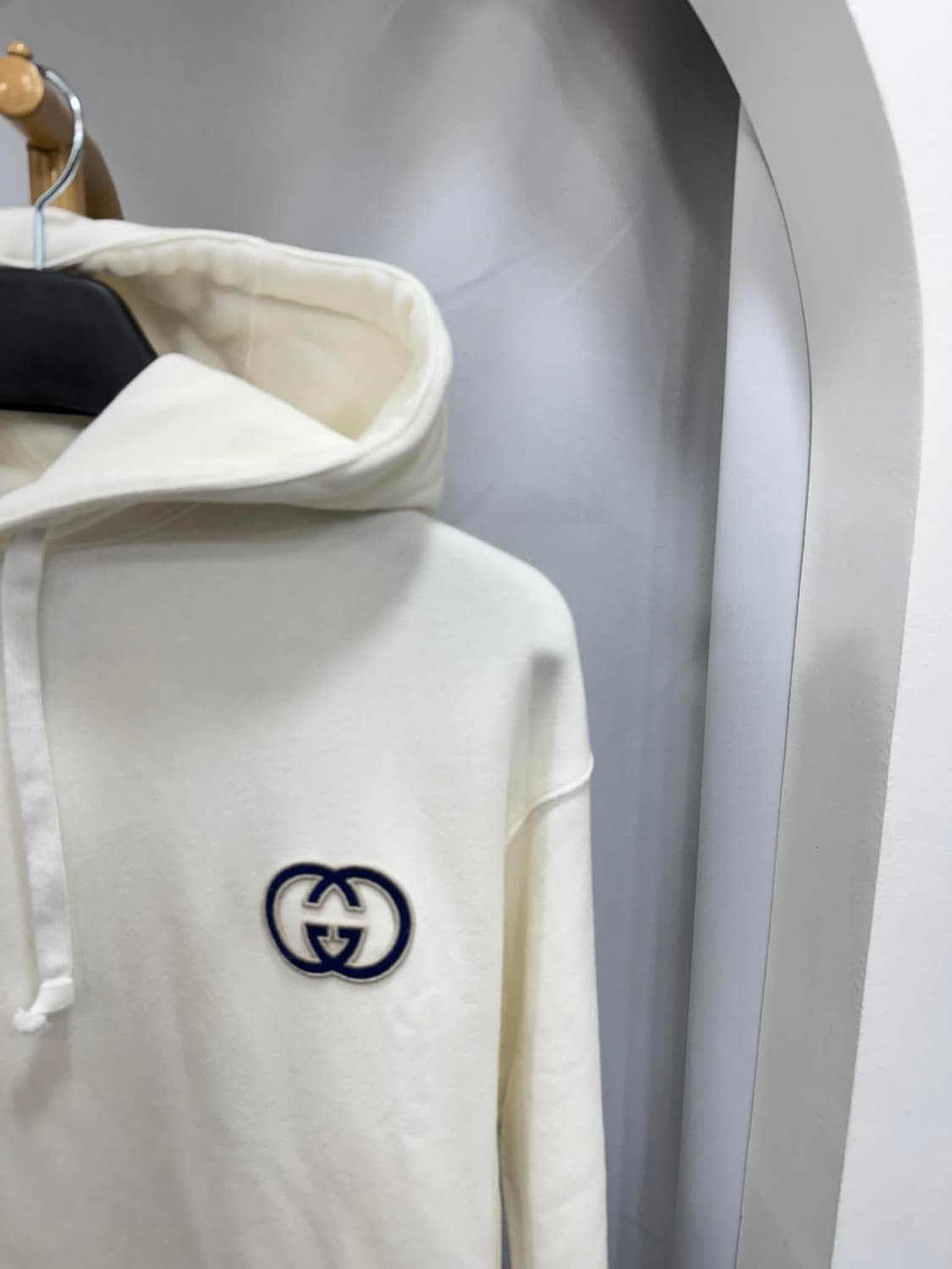 백화점팜 구찌 로고 코튼 후드티 XXS 상품이미지2