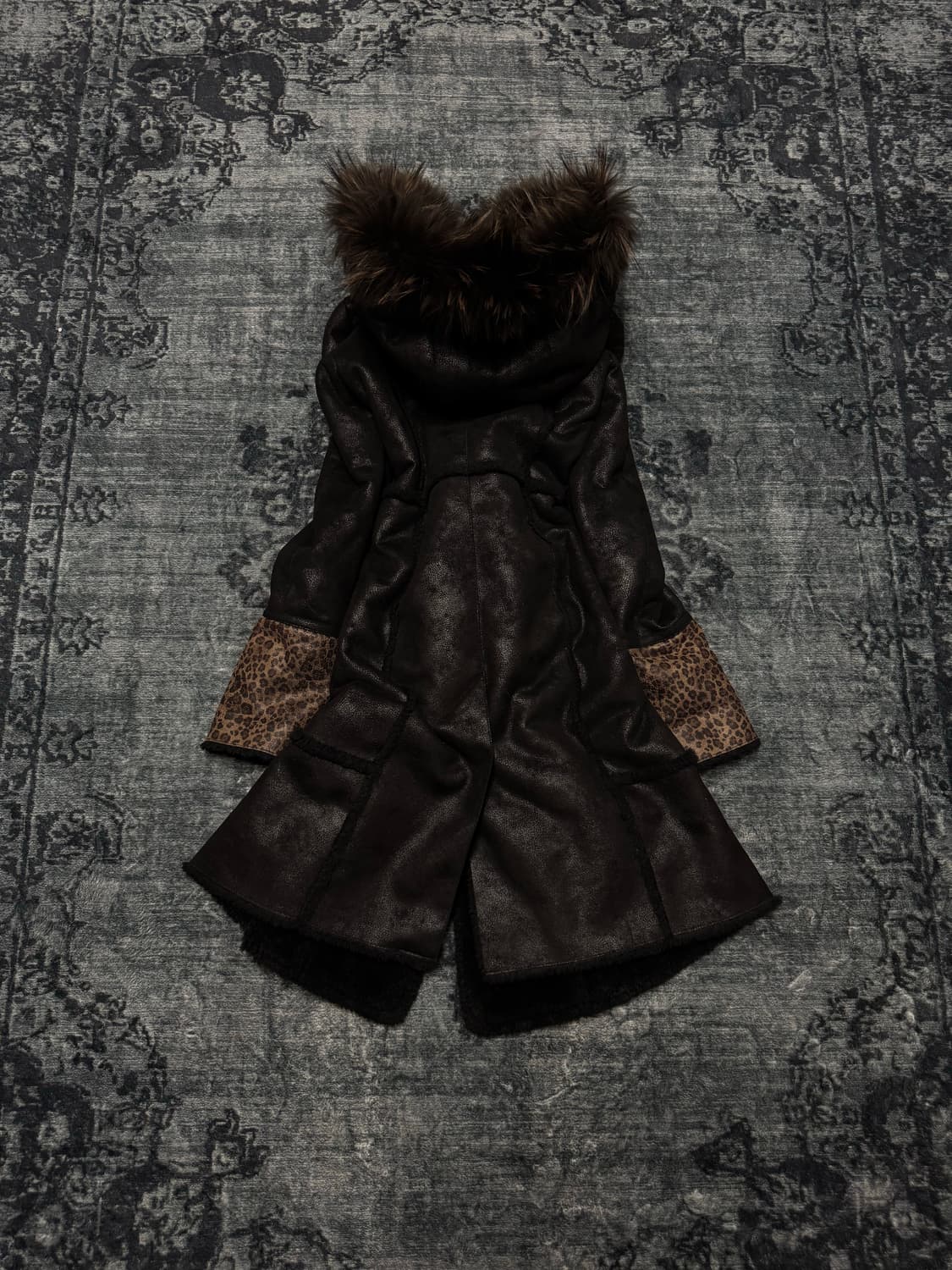 Egoist trimming fur hood mouton jacket  상품이미지6