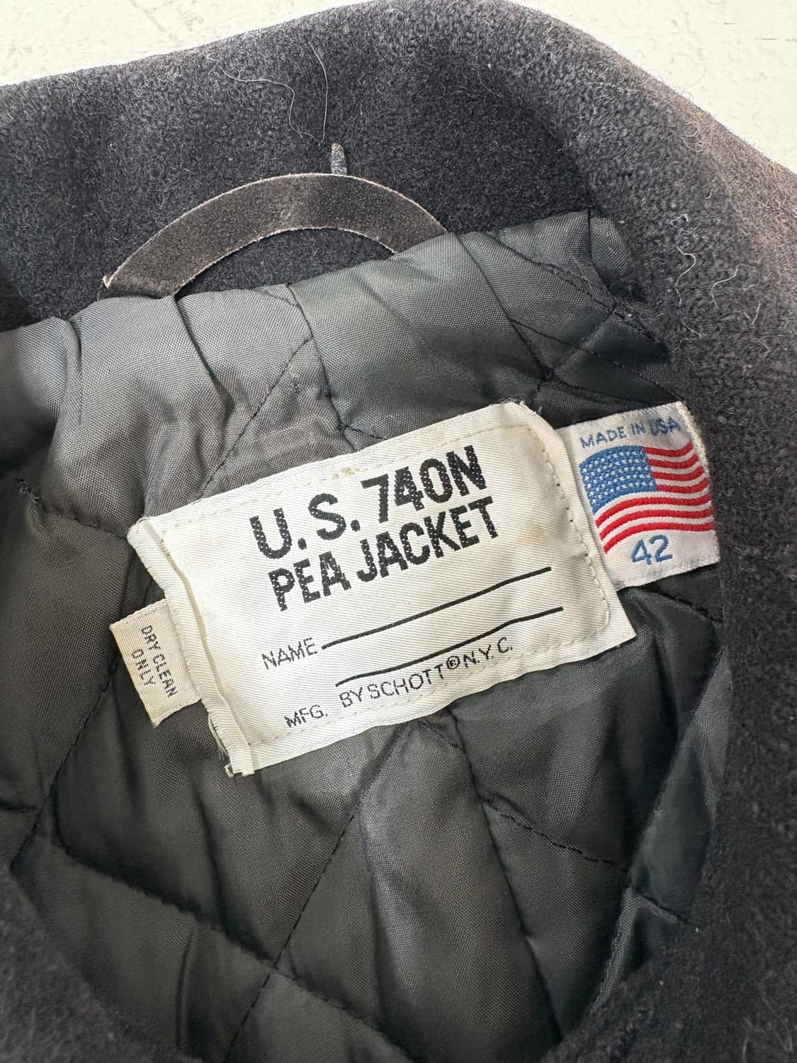 80‘s Schott Classic Melton Wool PeaCoat  상품이미지3