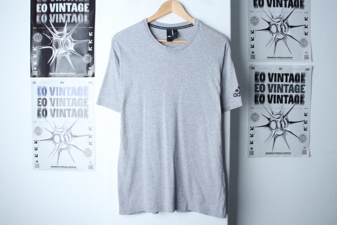 (L-XL) 아디다스 반팔 티셔츠 스몰로고 그레이 올드스쿨-H30129 상품이미지2