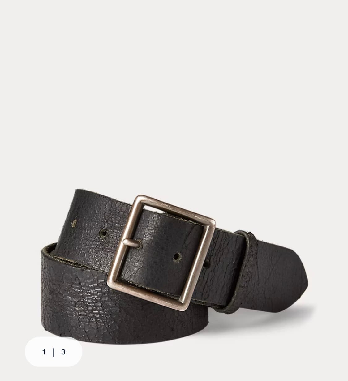 더블알엘 디스트레스트 레더 벨트 34 상품이미지1