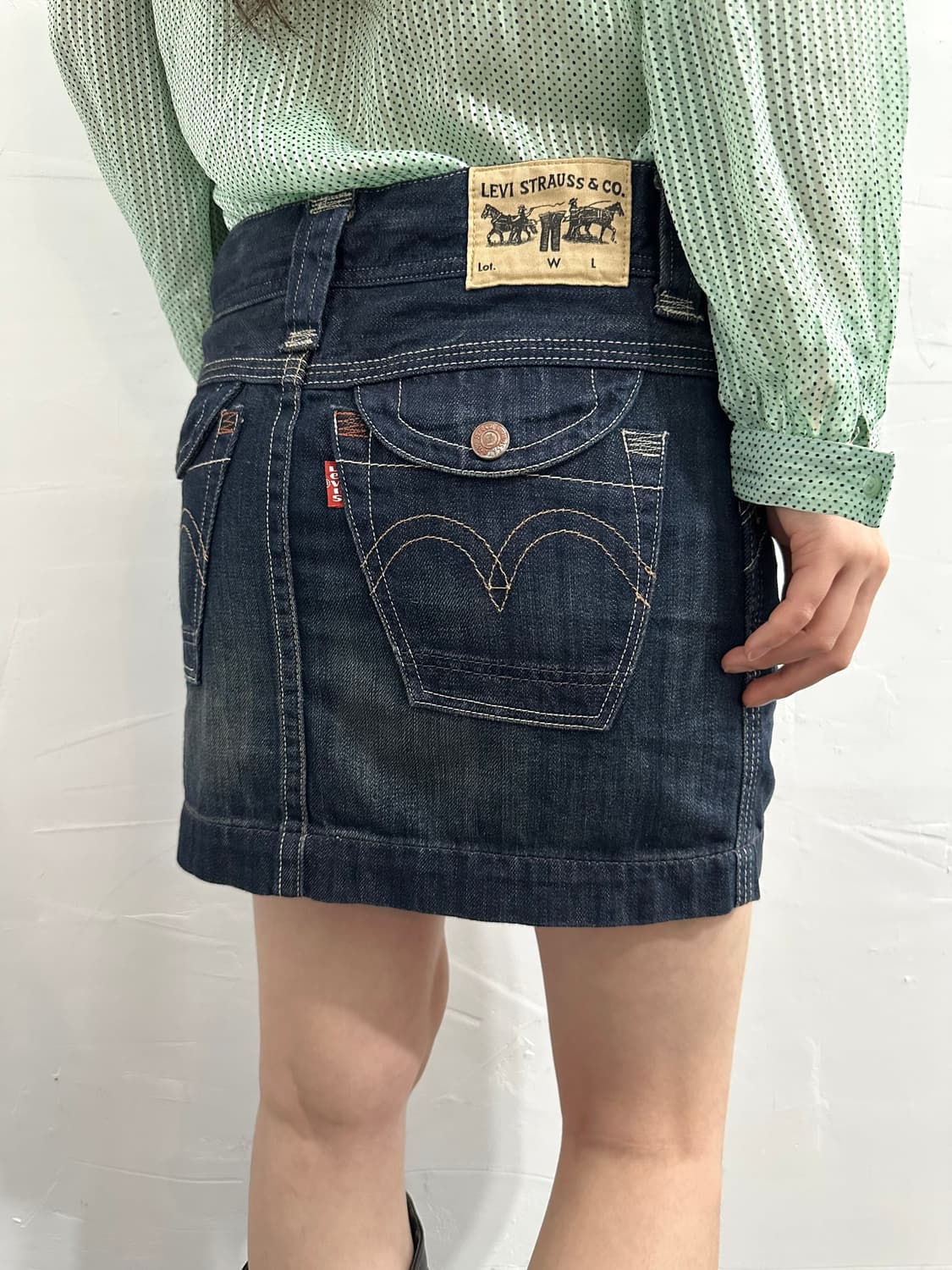 levis denim mini skirt 상품이미지1
